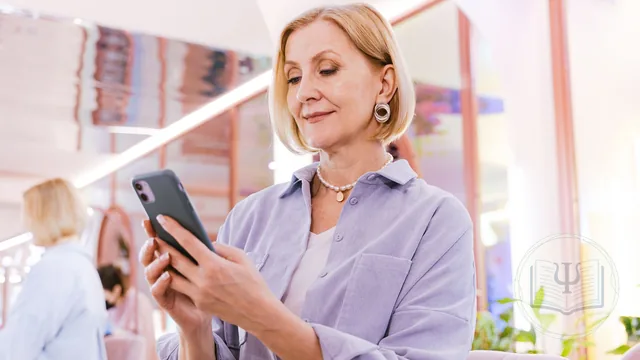App for therapists: a professional managing their practice from their phone