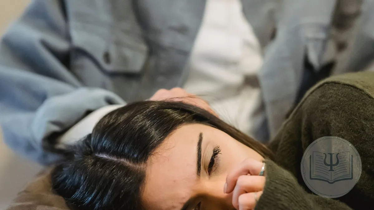 Psychologist supporting a patient in emotional regulation work in session